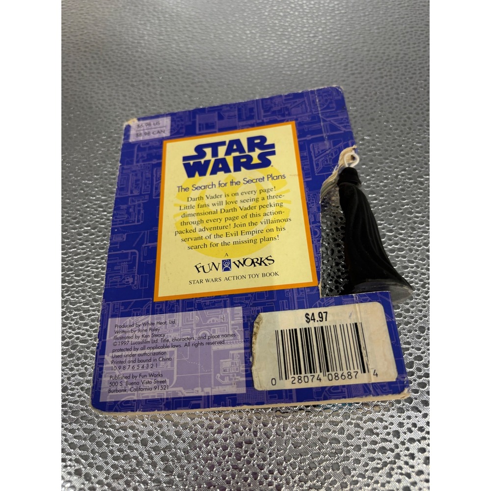 Star Wars Darth Vaders Mission Search for the Secret Plans Toy Book 1997 Vintage